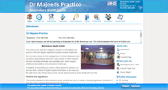 Desktop Screenshot of drmajeedspractice.nhs.uk